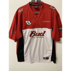 Vintage Dale Earnhardt Jr Bud King Beers Chase Authentics Shirt Large